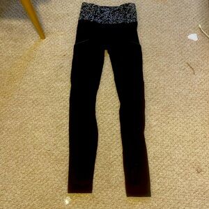 Lululemon black leggings size 2